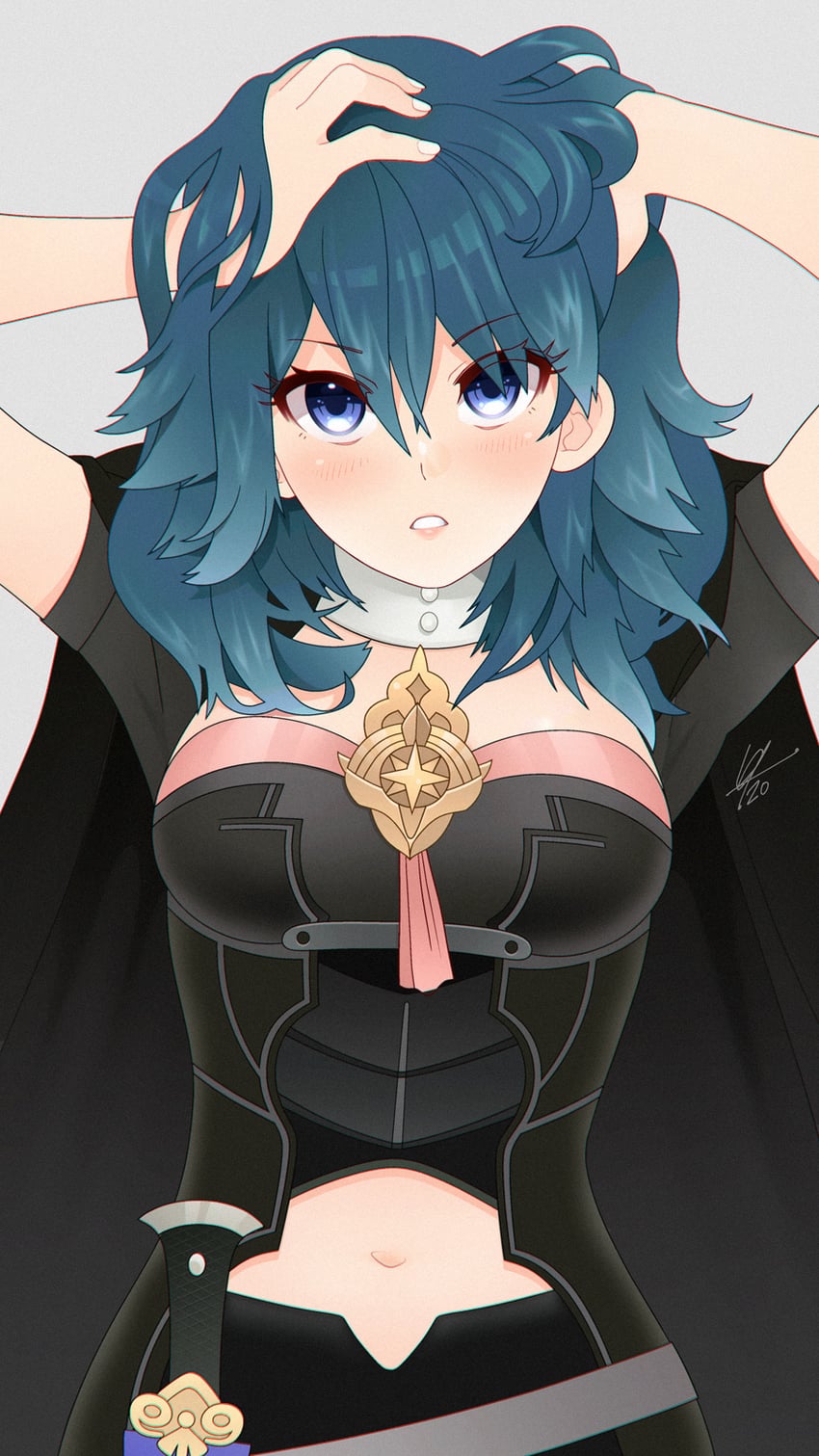 female byleth (fire emblem and 1 more) drawn by louis_lloyd-judson