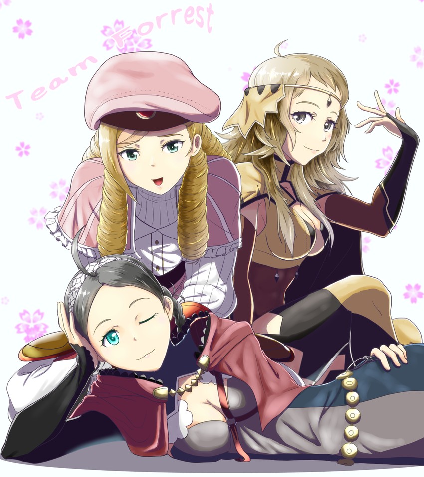 nina, ophelia, and forrest (fire emblem and 1 more) drawn by sukkirito_(rangusan)