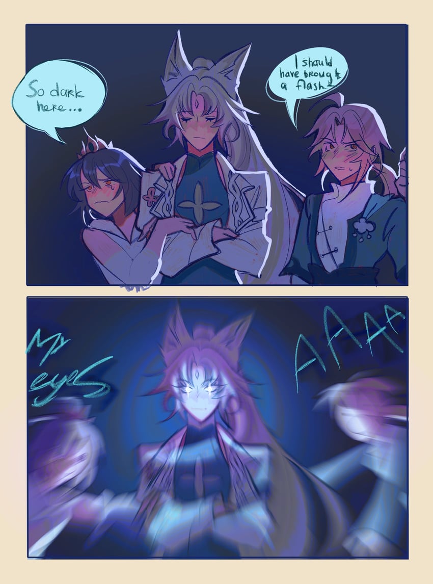 feixiao, yunli, and yanqing (honkai and 1 more) drawn by chtmts
