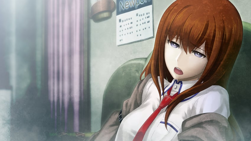makise kurisu (steins;gate and 1 more) drawn by huke