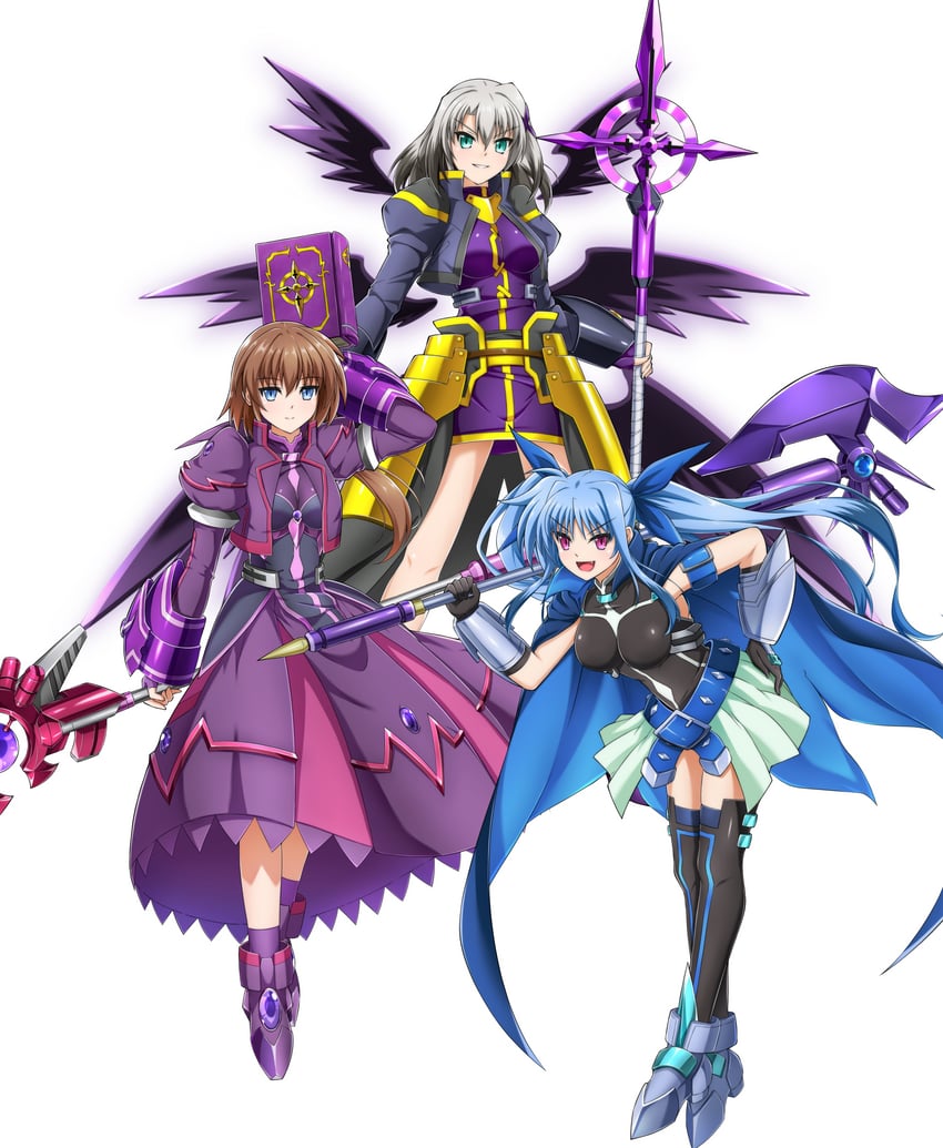 stern the destructor, levi the slasher, lord dearche, luciferion, vulnificus, and 2 more (lyrical nanoha and 5 more) drawn by oshimaru026