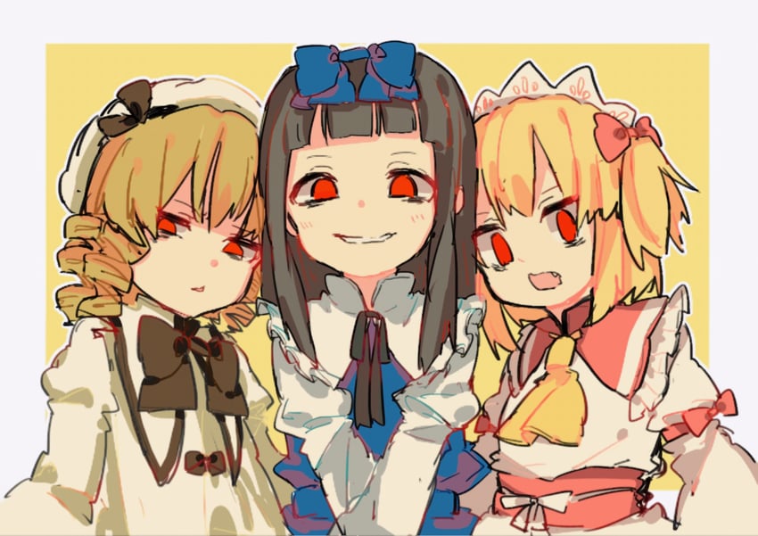 star sapphire, luna child, and sunny milk (touhou) drawn by so_happy_64