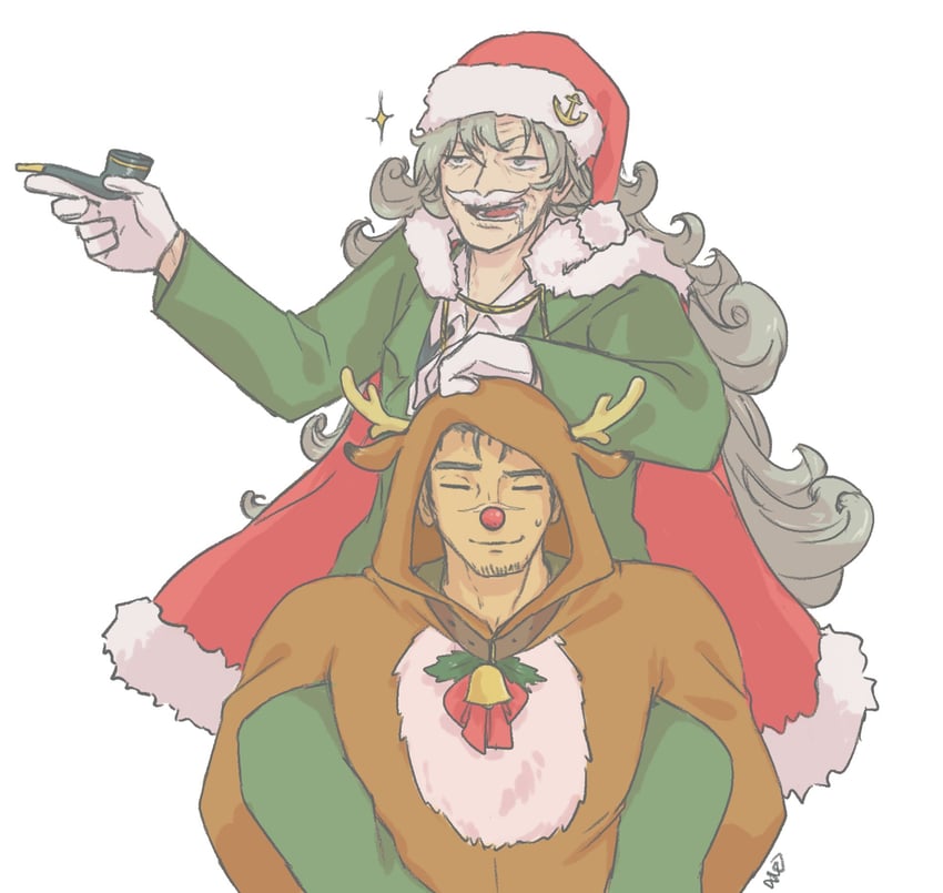 ahab and starbuck (project moon and 1 more) drawn by worthlessvalor