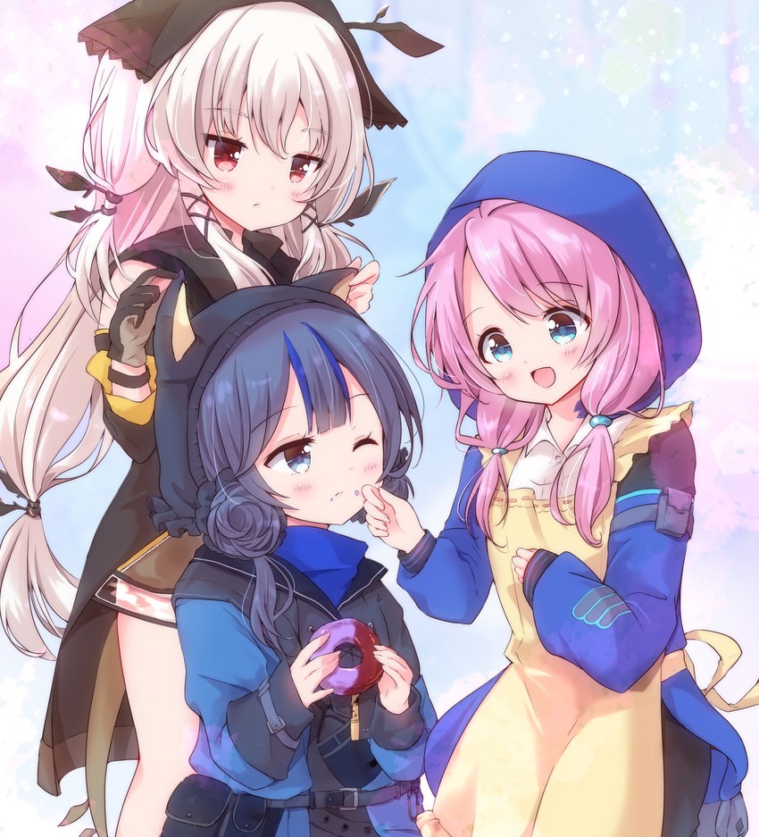 blue poison, weedy, and glaucus (arknights) drawn by yurufuwa_milk