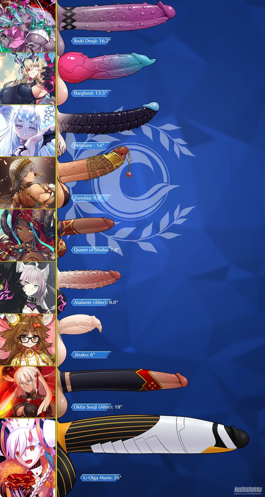 okita souji, melusine, barghest, atalanta, okita souji alter, and 7 more (fate and 1 more) drawn by kushishekku
