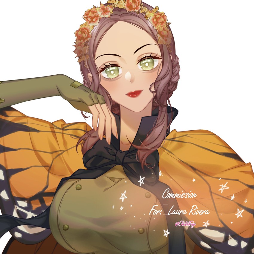 elva (butterfly cape) drawn by okitafuji