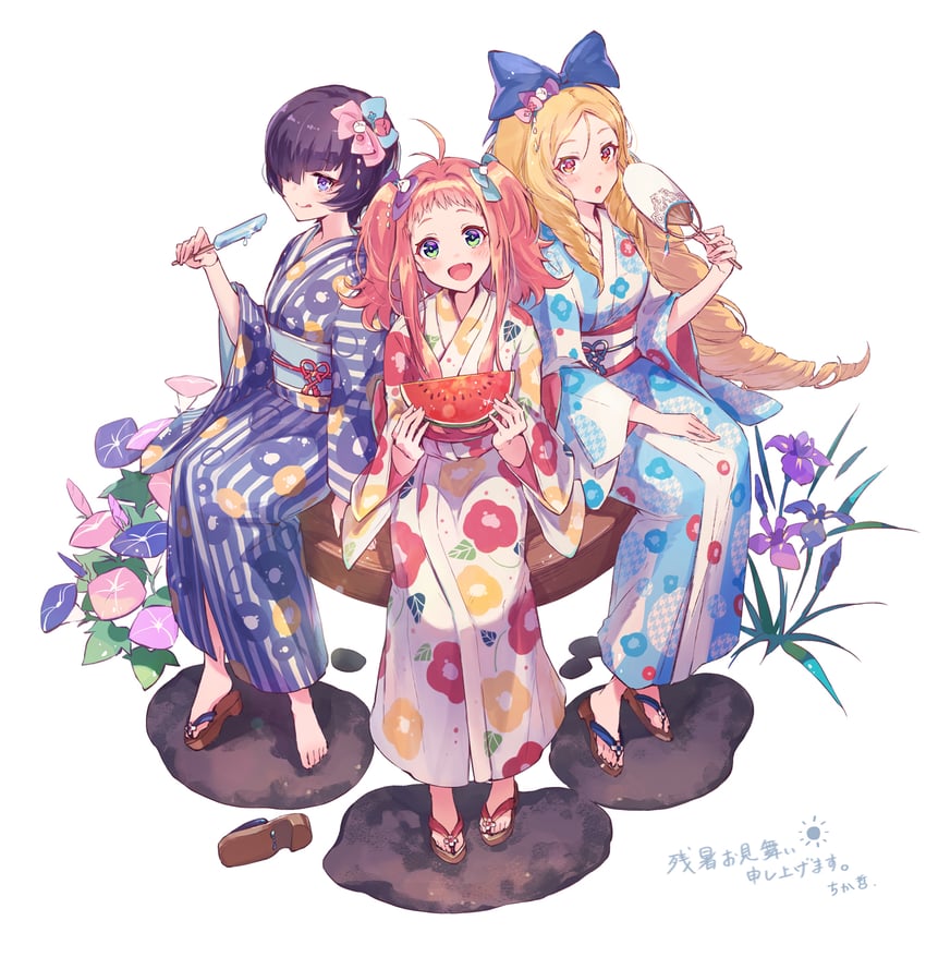 lisbeth finn lustburg, alma, and rebecca (ta ga tame no alchemist) drawn by chikatetsu