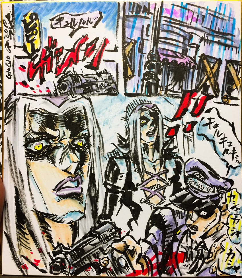 leone abbacchio and moody blues (jojo no kimyou na bouken and 1 more) drawn by ashiya_kouhei