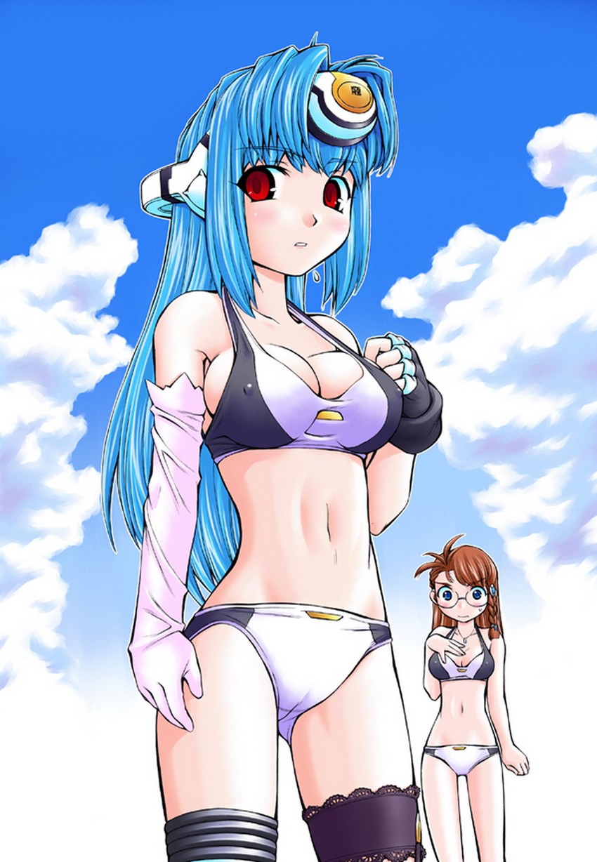 kos-mos and shion uzuki (xenosaga) drawn by nakajima_rei