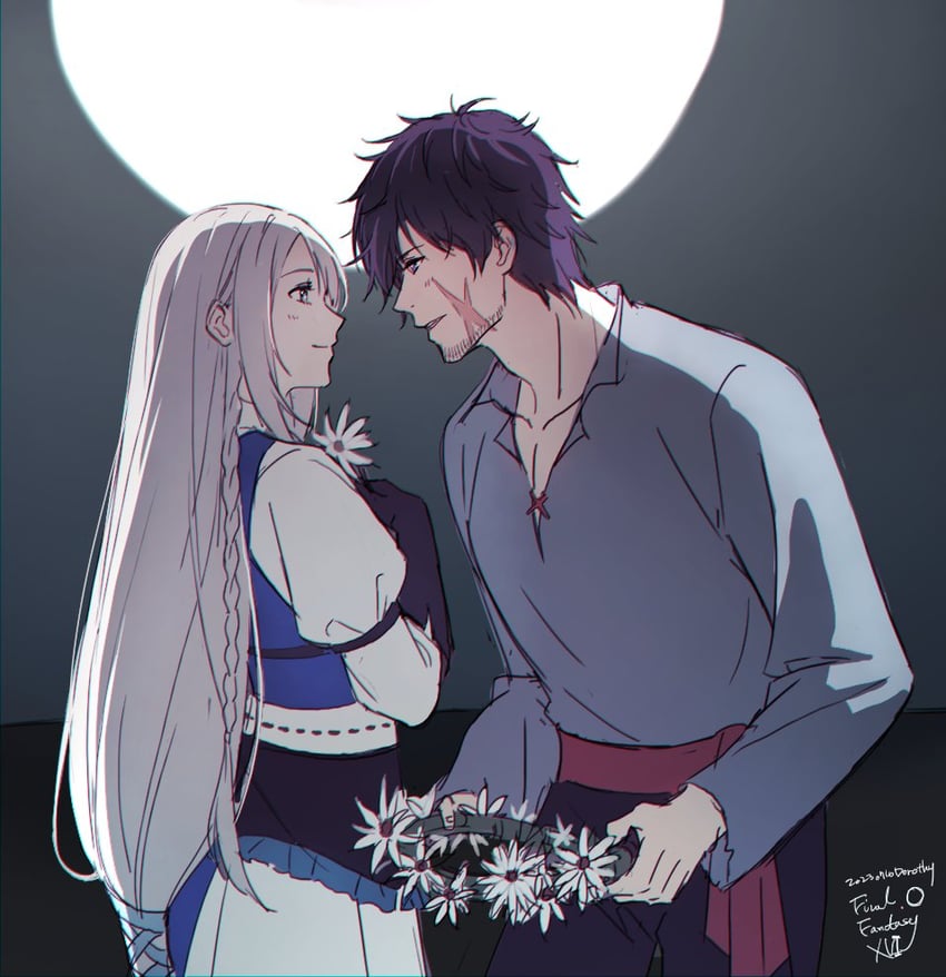 clive rosfield and jill warrick (final fantasy and 1 more) drawn by ff16_noira