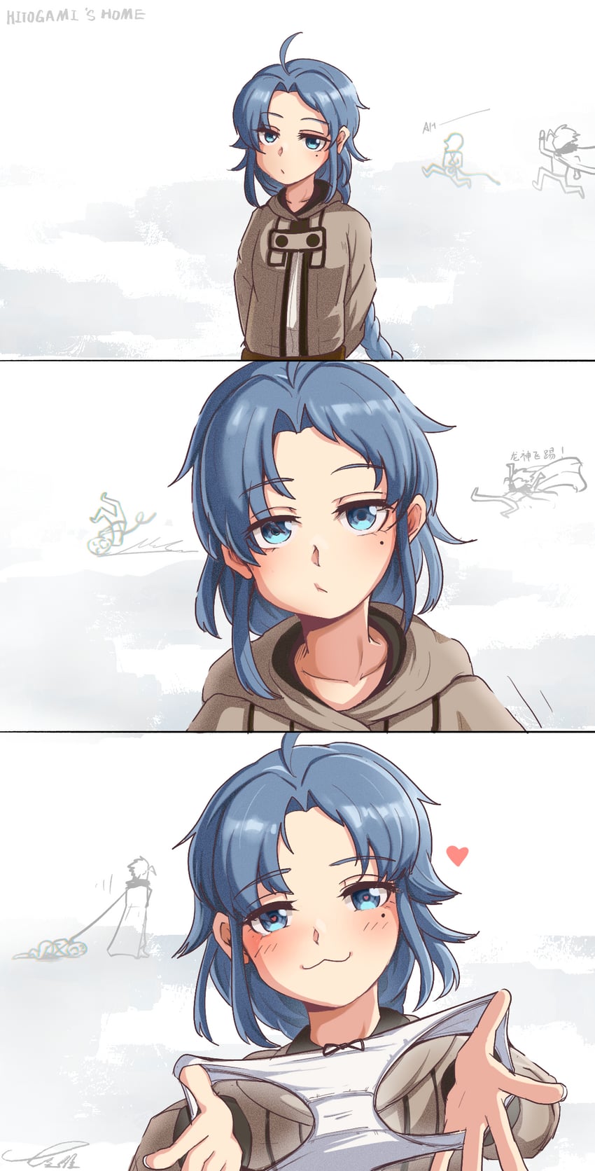 lara greyrat, orsted, and hitogami (mushoku tensei) drawn by qiweiyan