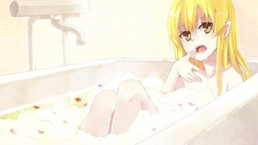 oshino shinobu (monogatari and 1 more) drawn by hao_(patinnko)