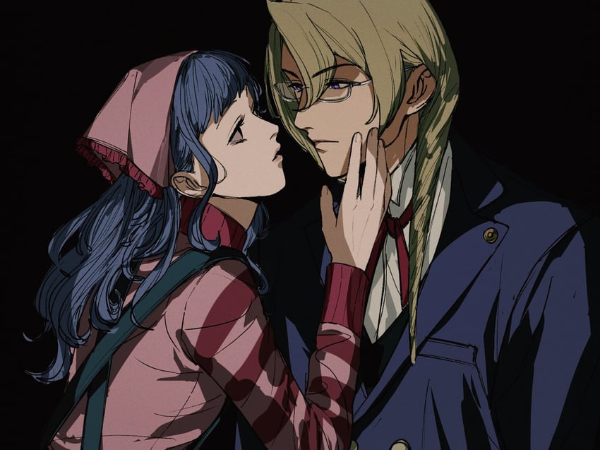 kristoph gavin and vera misham (ace attorney and 1 more) drawn by amikoiiko