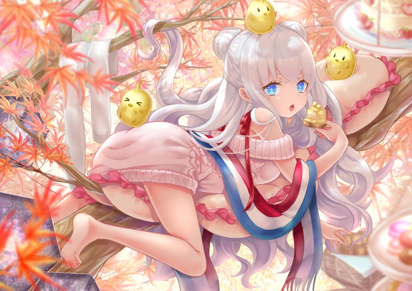 manjuu and le malin (azur lane) drawn by ui._(aqua_pot)