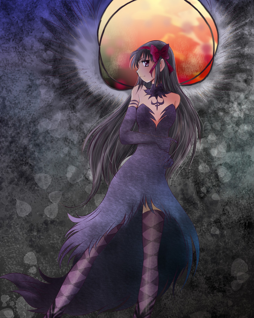 akemi homura and akuma homura (mahou shoujo madoka magica and 1 more) drawn by nakasawa_kei