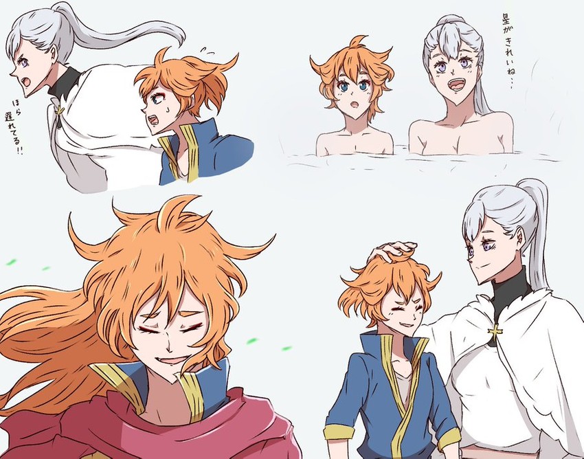 mereoleona vermillion and acier silva (black clover) drawn by jinguu_(timaya)