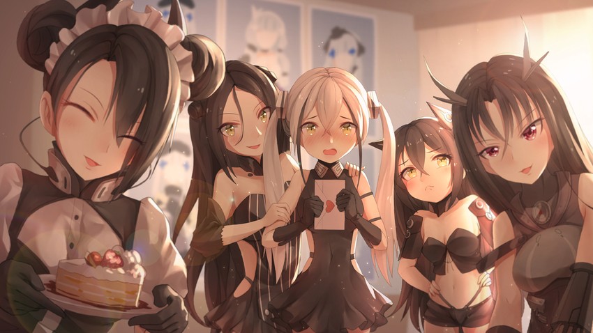 agent, hk416, destroyer, dreamer, executioner, and 1 more (girls' frontline) drawn by wo_you_yibei_jia_wanli