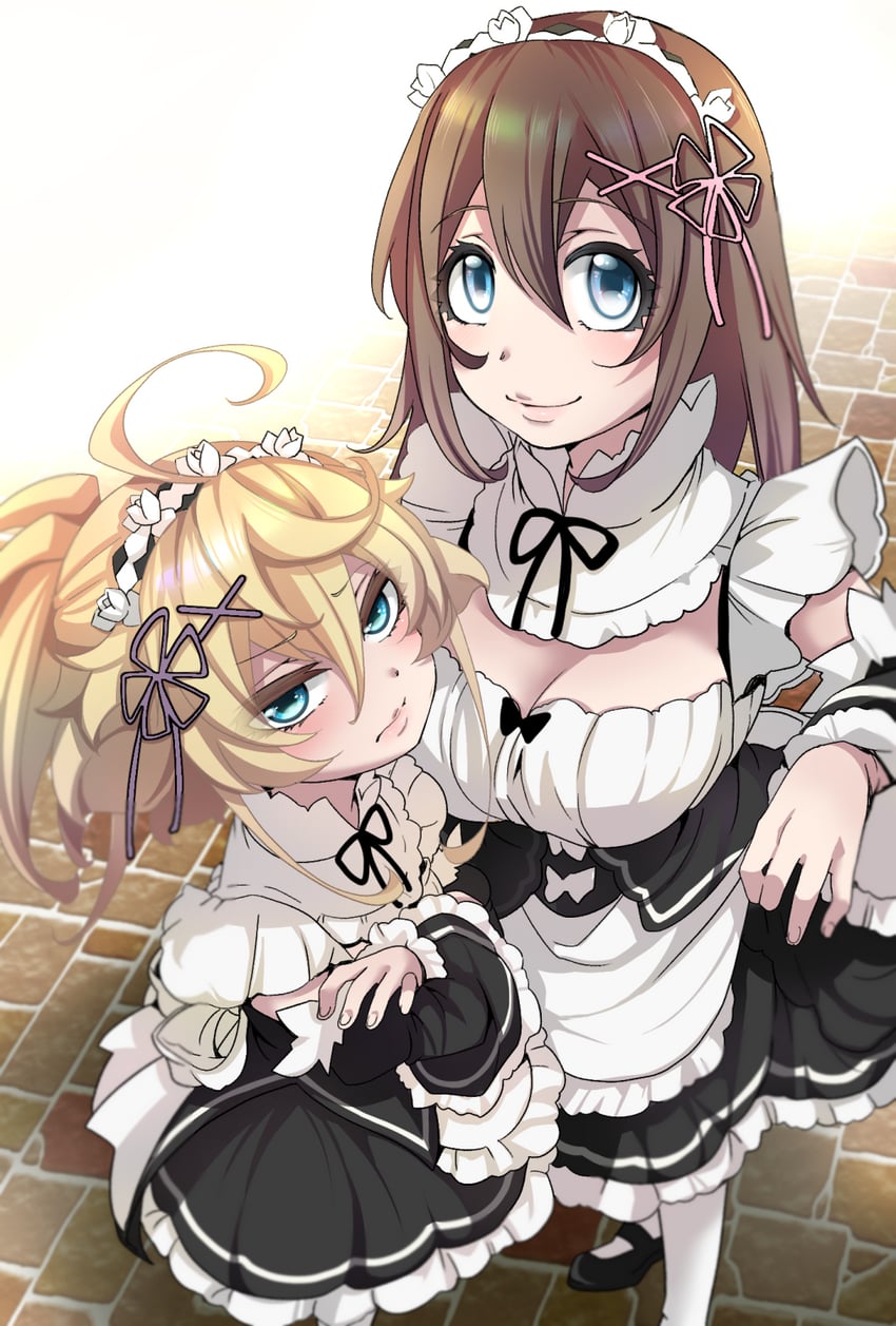 tanya degurechaff and viktoriya ivanovna serebryakov (re:zero kara hajimeru isekai seikatsu and 2 more) drawn by hal_(goshujinomocha)