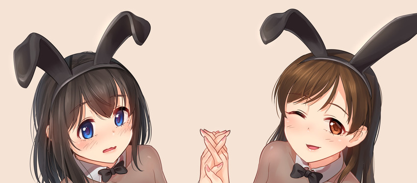 sagisawa fumika and nitta minami (idolmaster and 1 more) drawn by kamille_(vcx68)