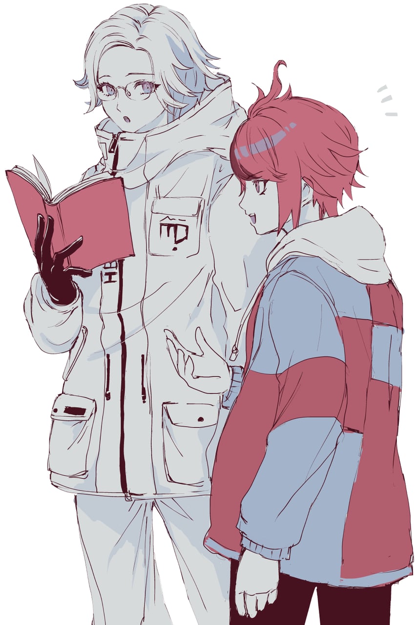 aotsuki eito and sumino takumi (the hundred line -last defense academy-) drawn by tohri
