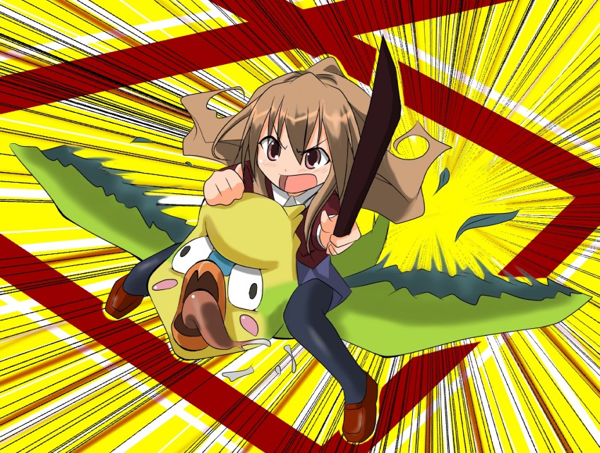 aisaka taiga and inko (toradora!) drawn by naz_(garyuuya)