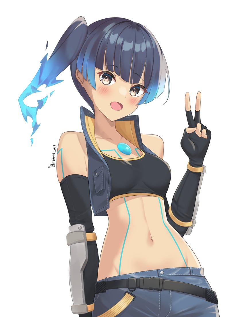 sena (xenoblade chronicles and 1 more) drawn by revvie