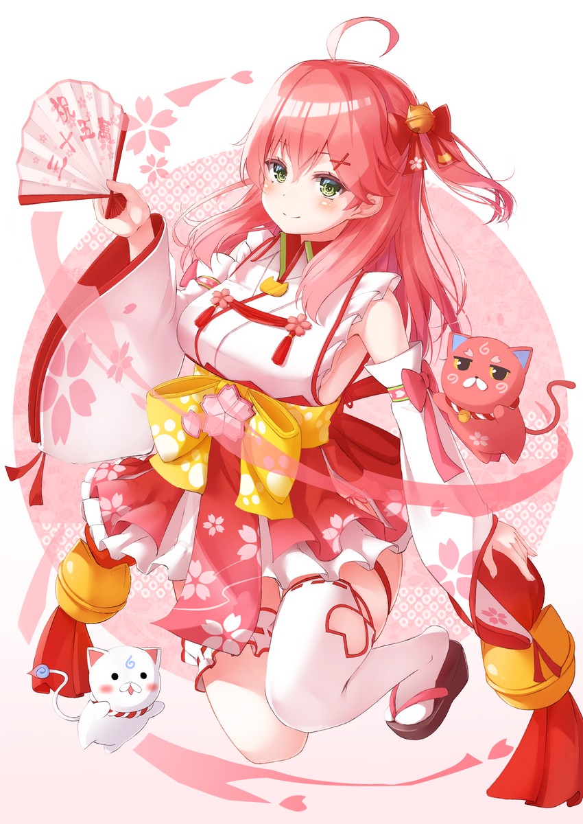 sakura miko, 35p, and kintoki (hololive) drawn by nyan_(reinyan_007)