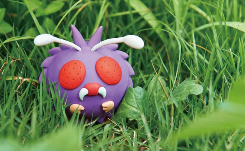 venonat (pokemon and 1 more) drawn by morii_yuka