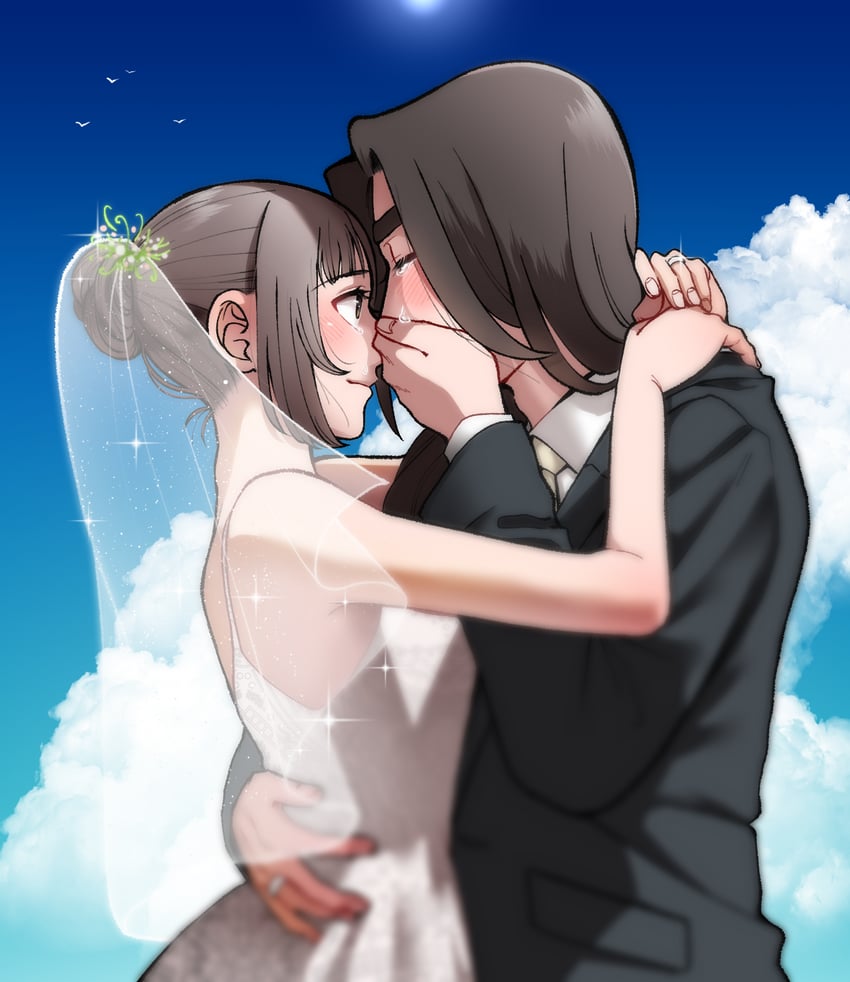 lucy and fang (my time at sandrock) drawn by mugicha_(zoro1132)
