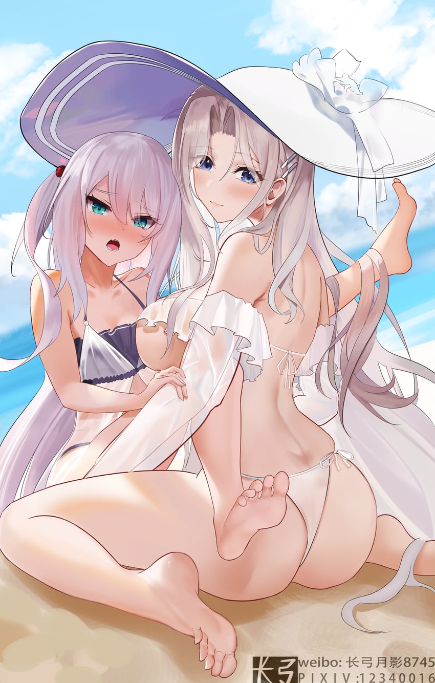 hammann, yorktown, yorktown ii, and hammann ii (azur lane) drawn by changgong8745