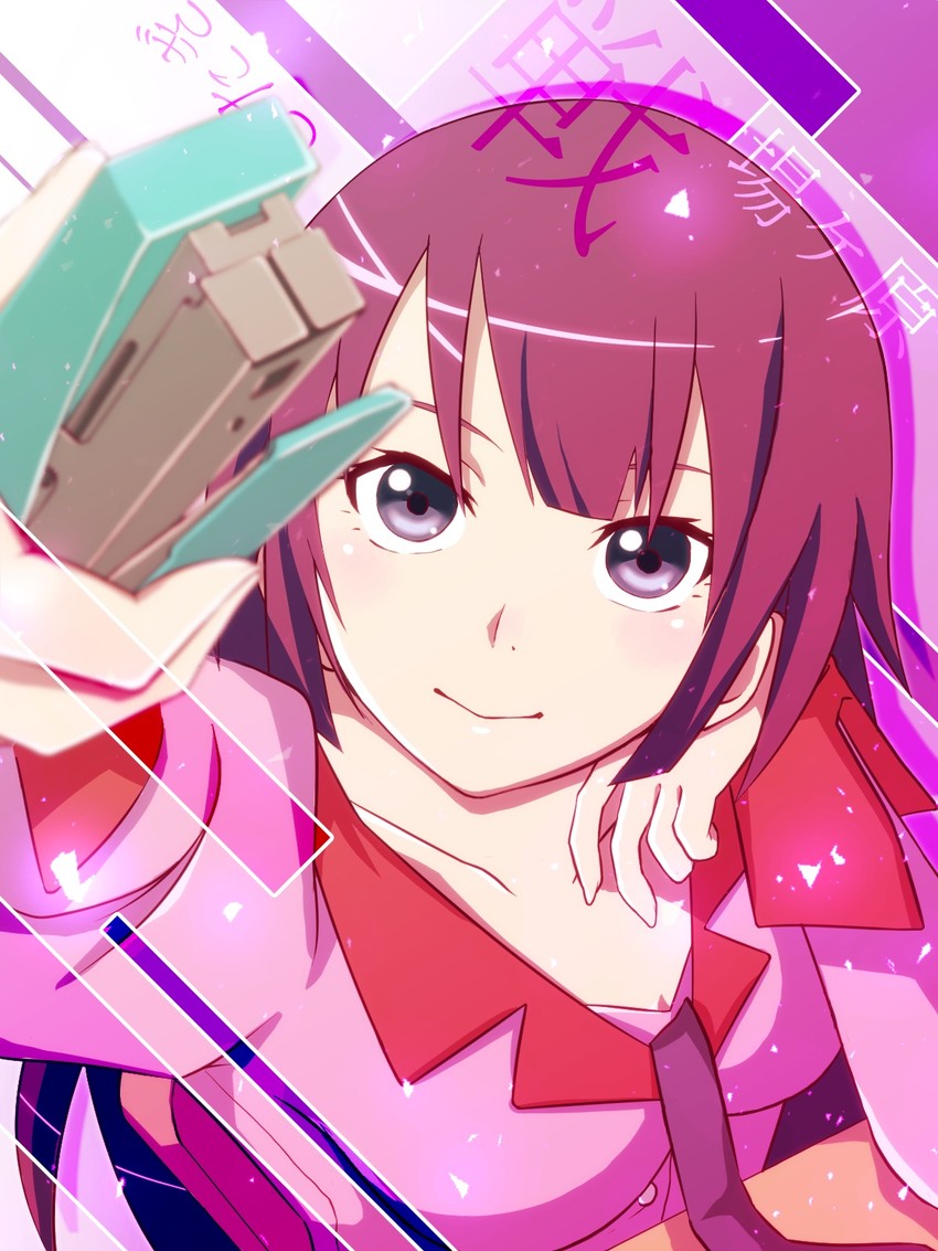 senjougahara hitagi (monogatari and 1 more) drawn by ishutaru