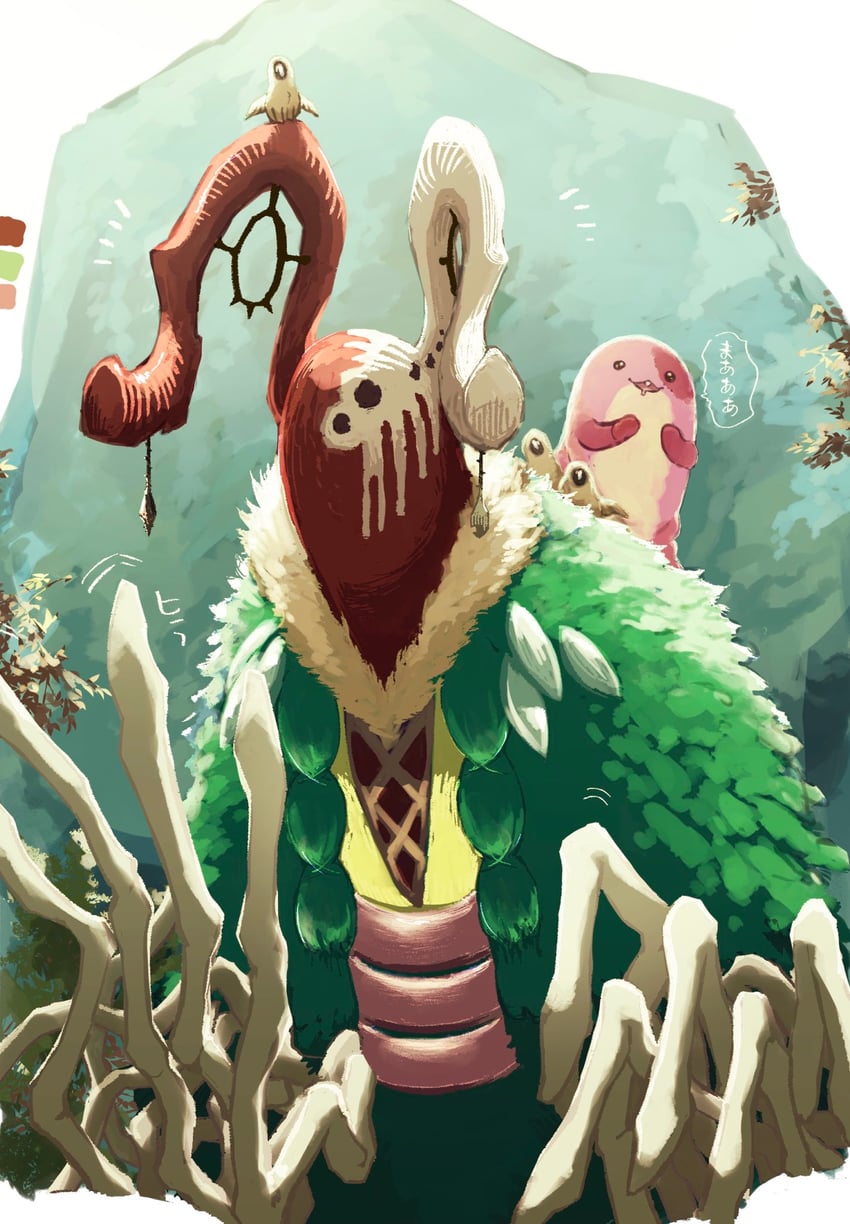 maaa, wazukyan, and shurekaka (made in abyss) drawn by yklk_(sevvrue)