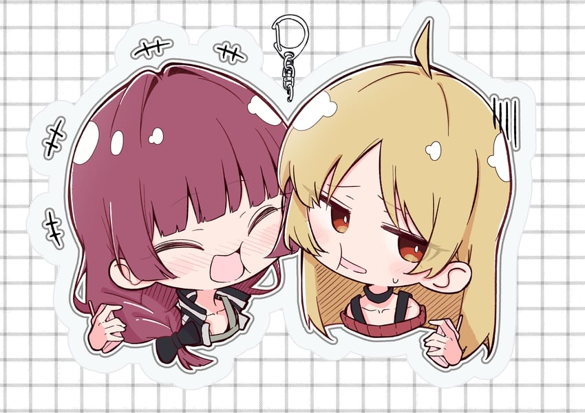 hiroi kikuri and ijichi seika (bocchi the rock!) drawn by aomoringo