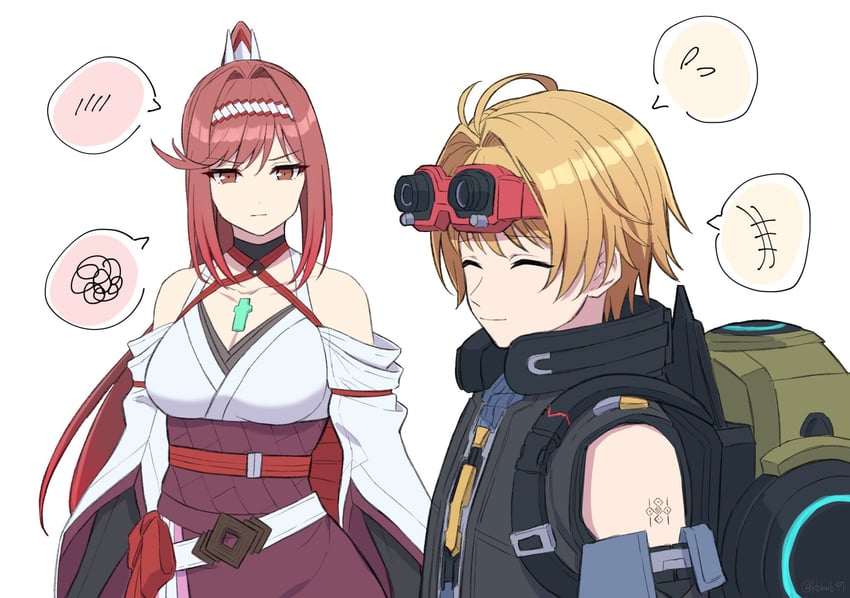 glimmer and nikol (xenoblade chronicles and 2 more) drawn by shinae