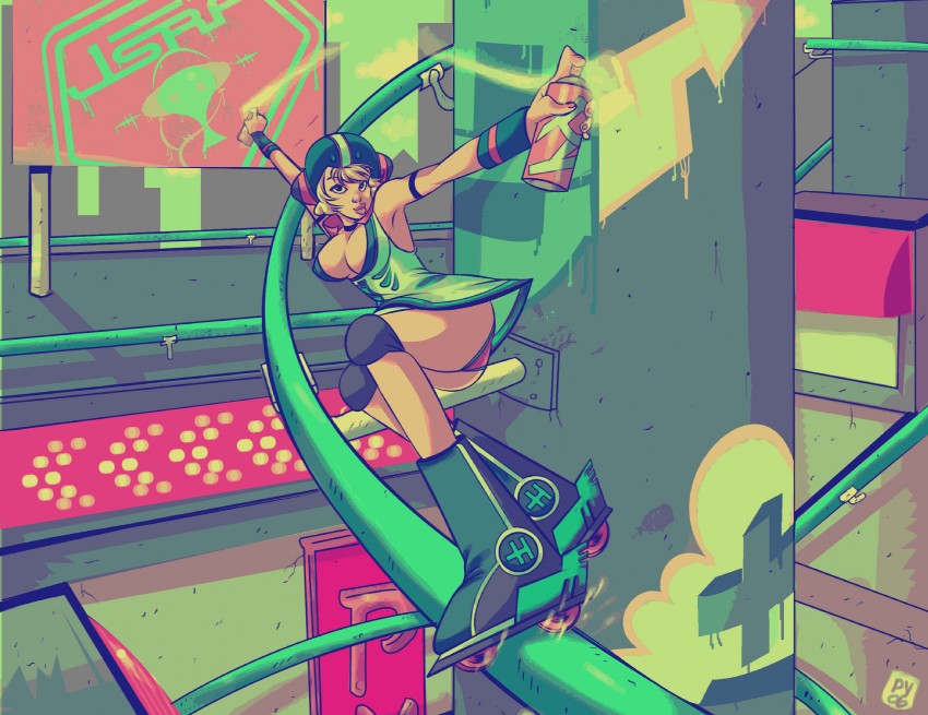 gum (jet set radio and 1 more) drawn by ashleigh_hetrick