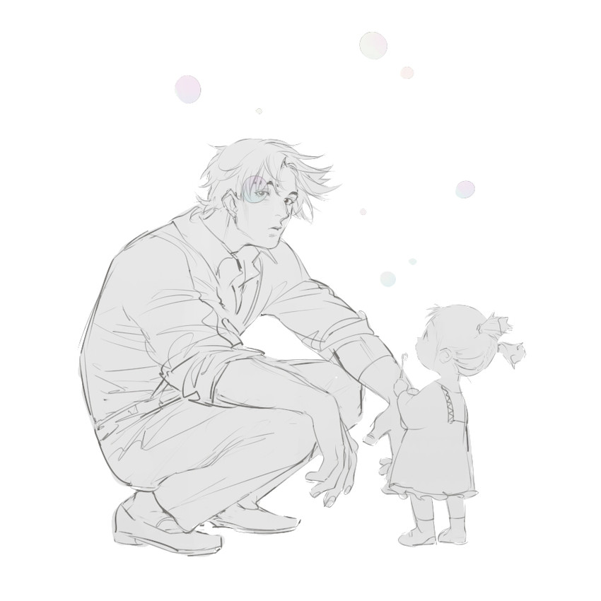 joseph joestar and kujo holy (jojo no kimyou na bouken and 1 more) drawn by rei_(sanbonzakura)