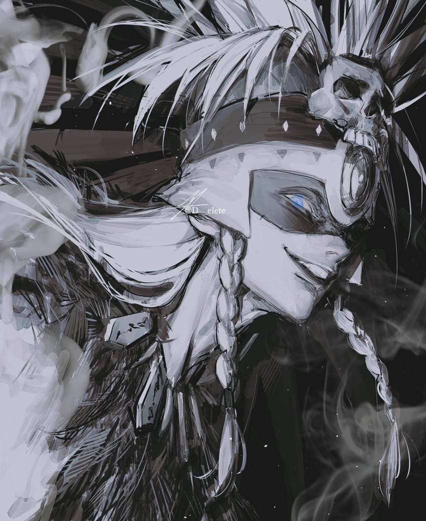 tezcatlipoca (fate and 1 more) drawn by au_(d_elete)