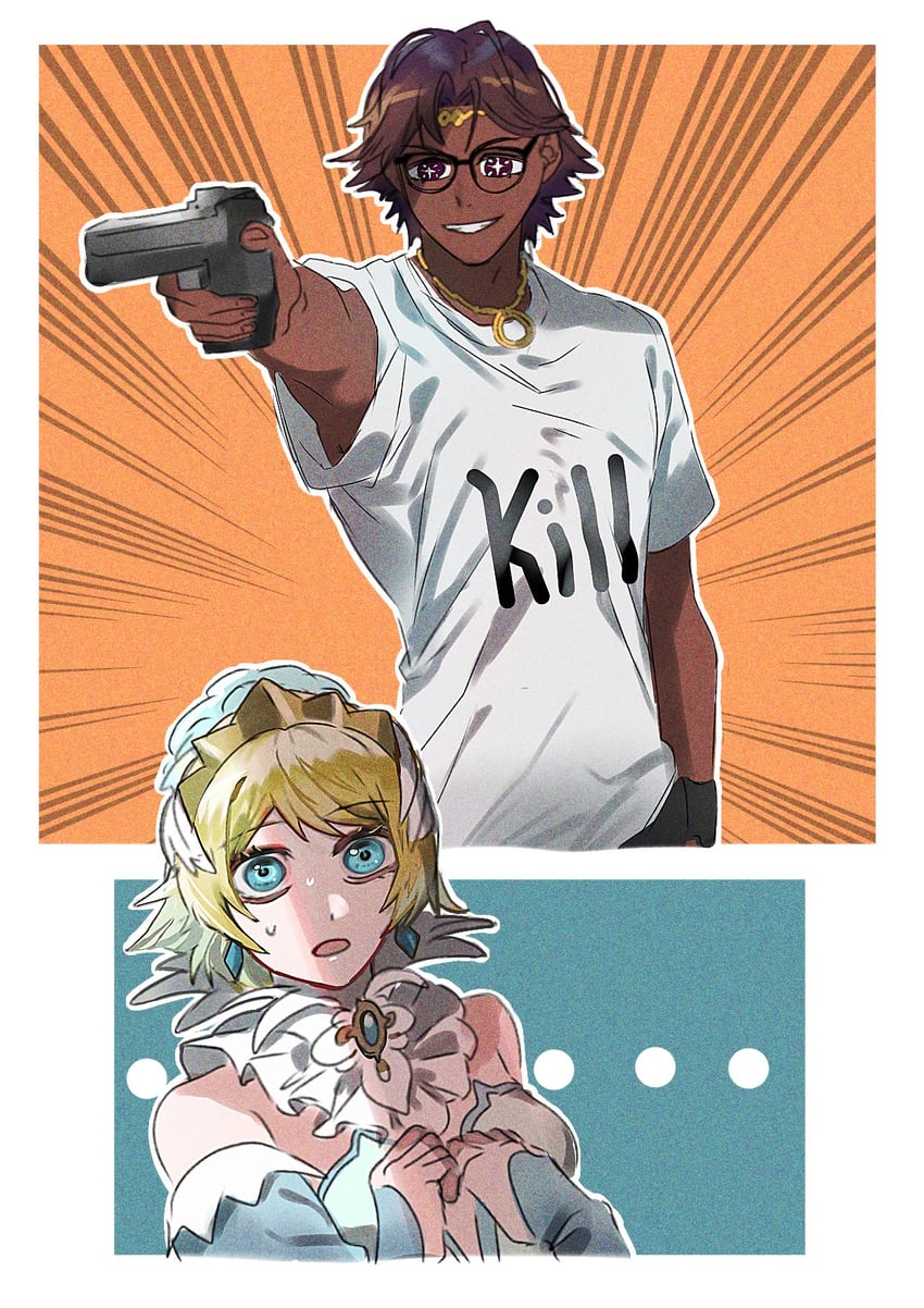 fjorm, fogado, and yusuf dikec (fire emblem and 4 more) drawn by akitsu_123