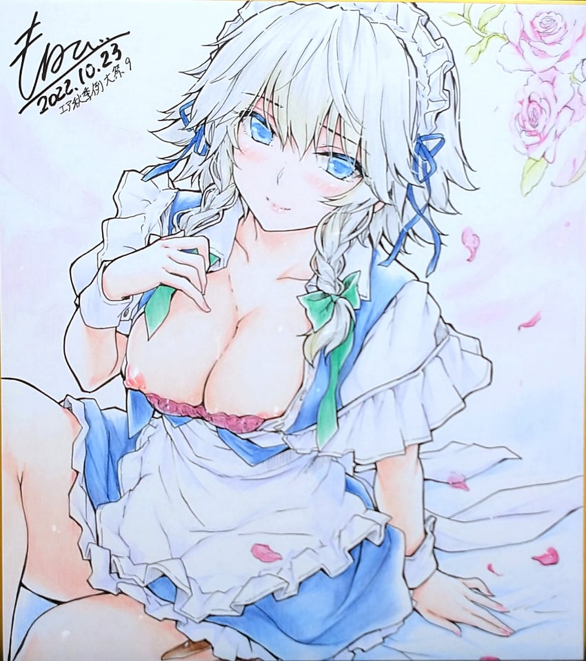 izayoi sakuya (touhou) drawn by monety
