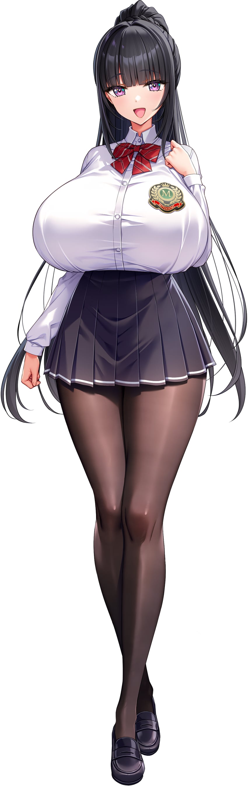 chichizaki momina (motto! haramase! honoo no oppai isekai oppai bunny gakuen!) drawn by derauea