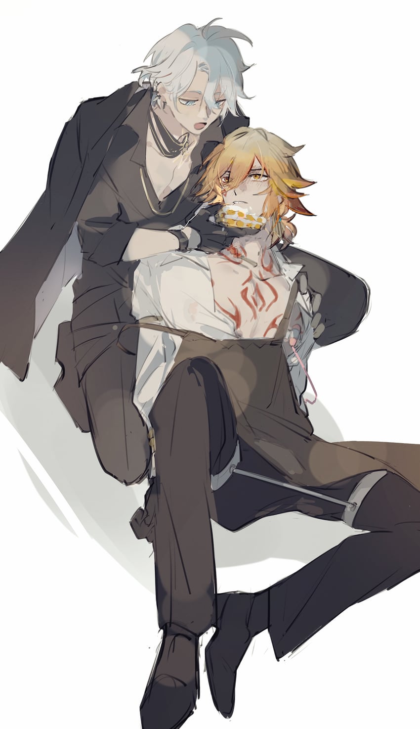 mydei and phainon (honkai and 1 more) drawn by mississipping