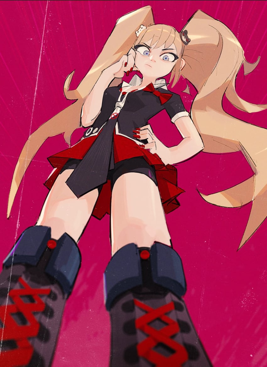 enoshima junko (danganronpa and 1 more) drawn by geniski66
