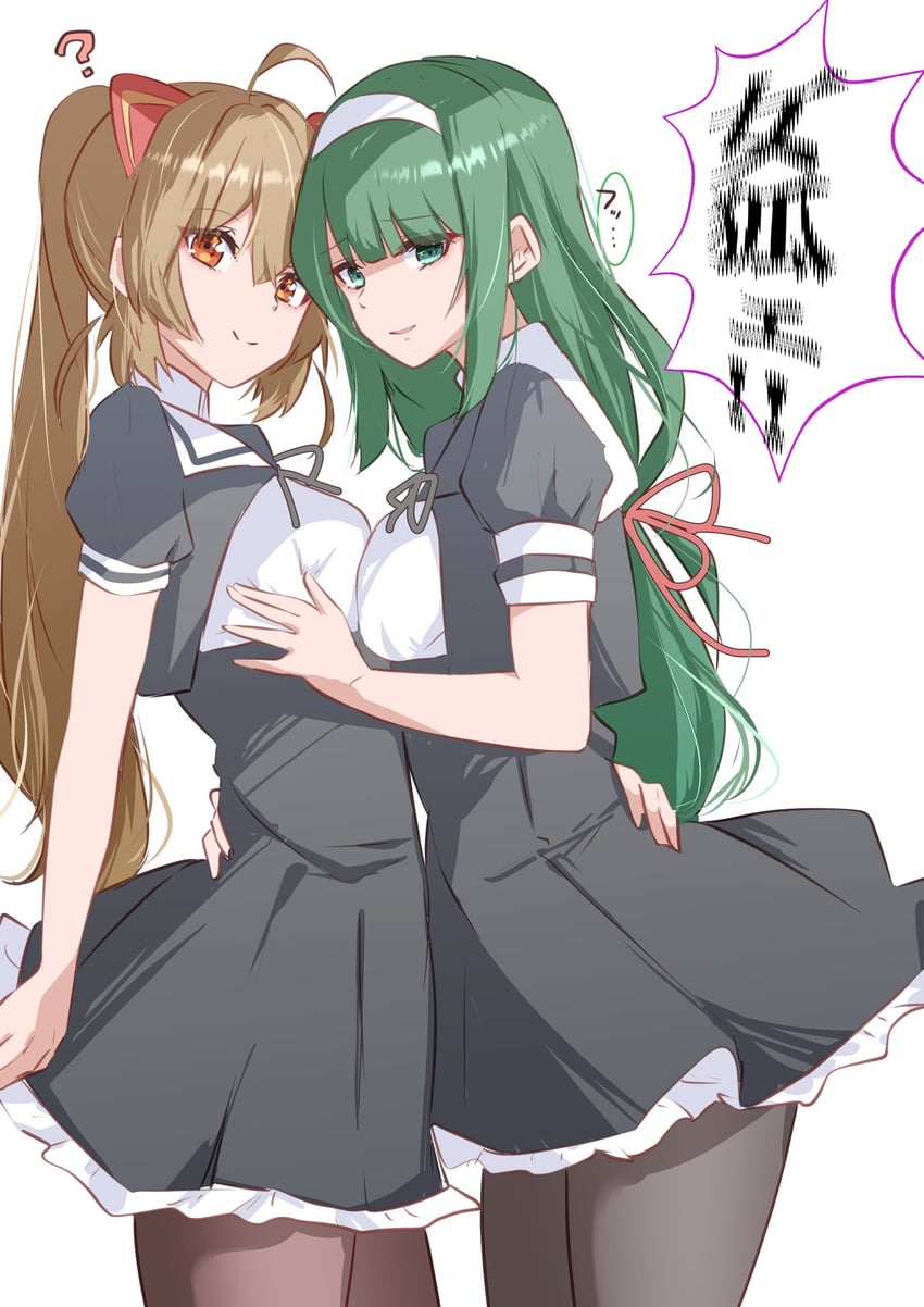 kondou misaka and hasebe touka (assault lily) drawn by houji_tea_latte