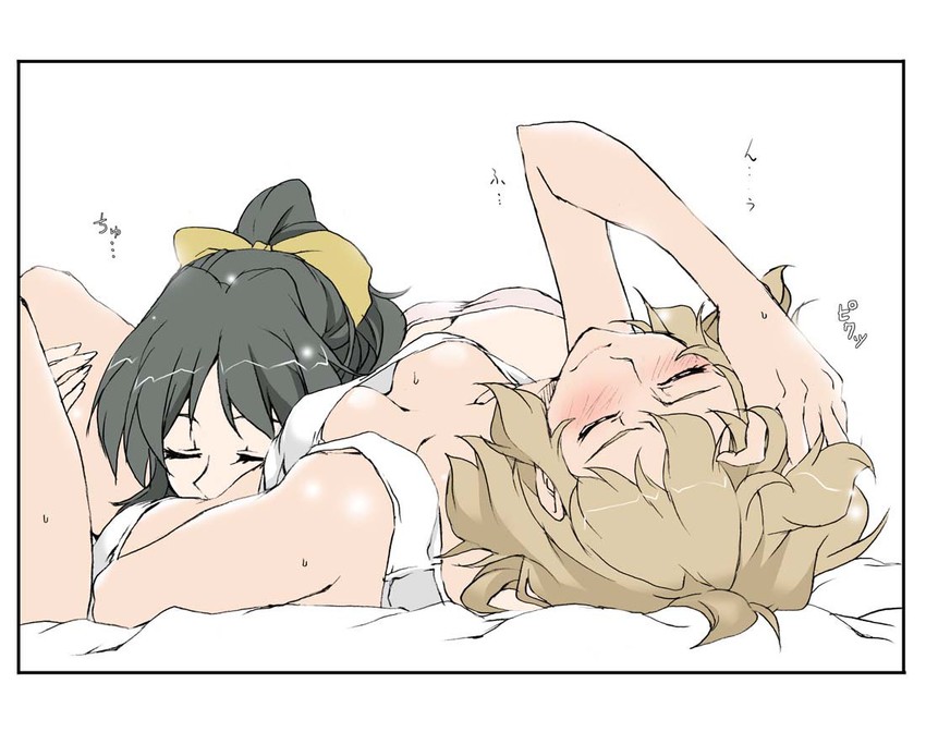 tachibana hibiki and kohinata miku (senki zesshou symphogear) drawn by elf_(stroll_in_the_woods)