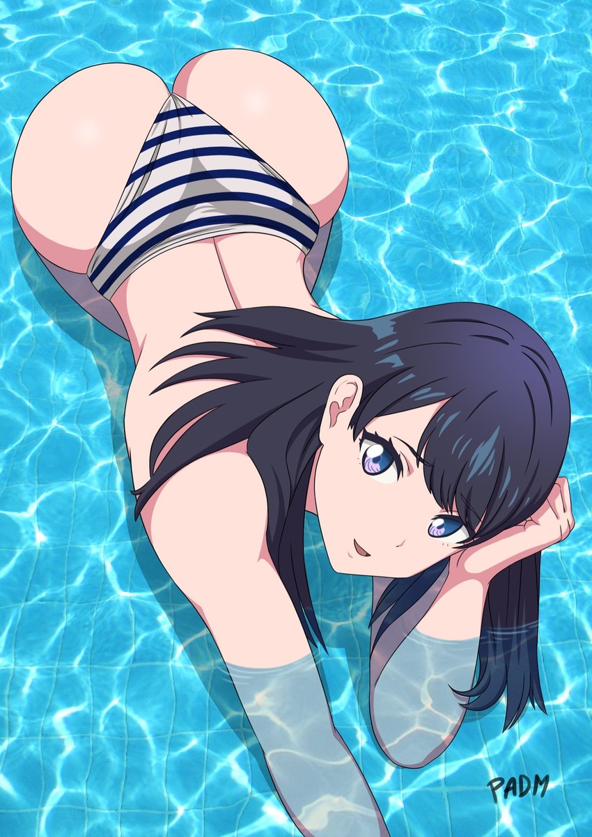 takarada rikka (gridman universe and 1 more) drawn by padm