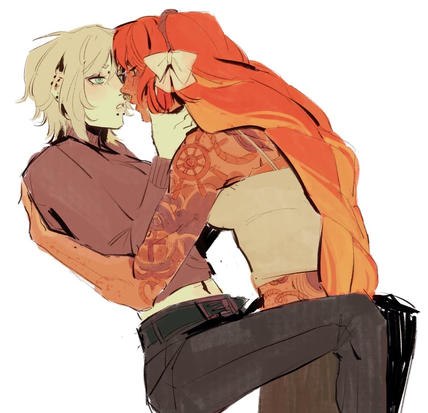 ishmael and faust (project moon and 1 more) drawn by 2400db