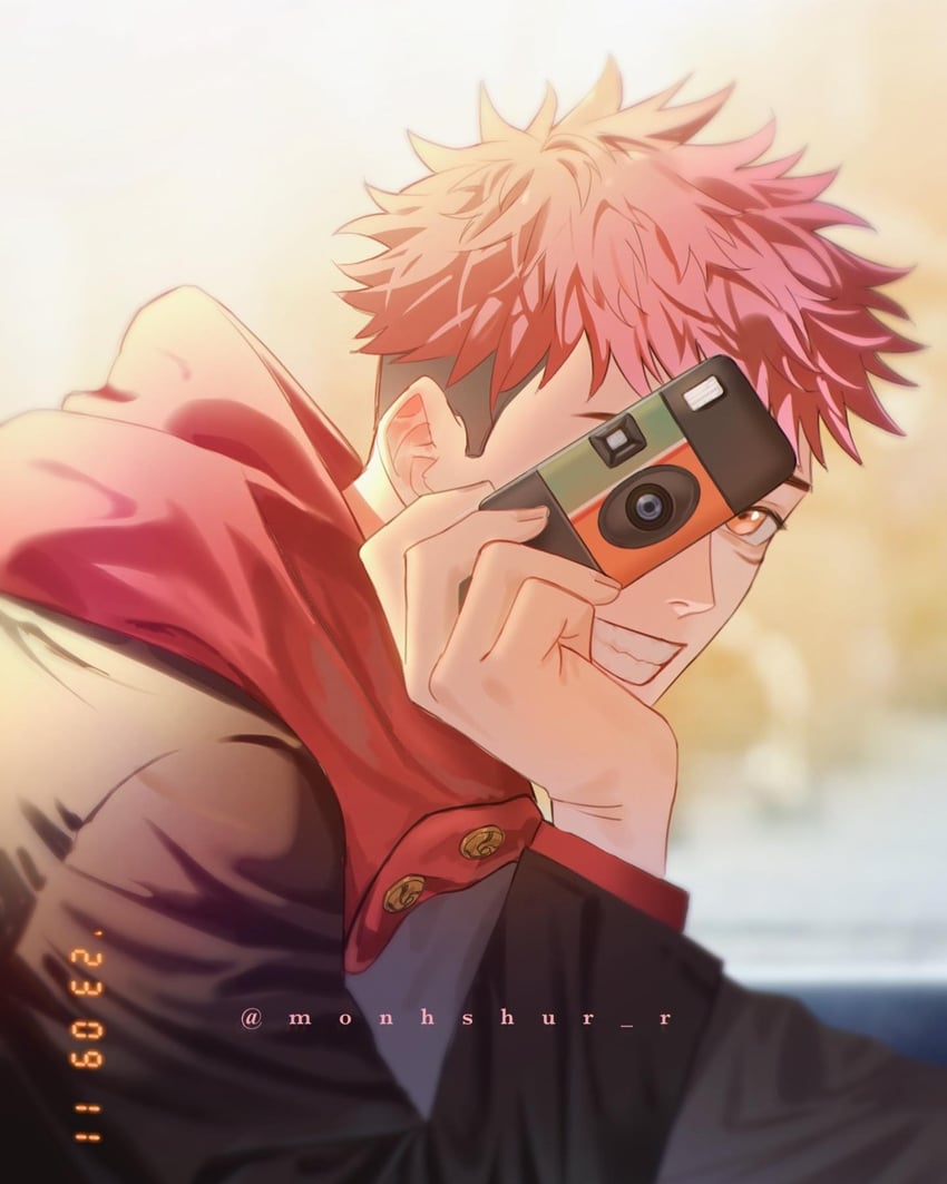 itadori yuuji (jujutsu kaisen) drawn by monhshur_r