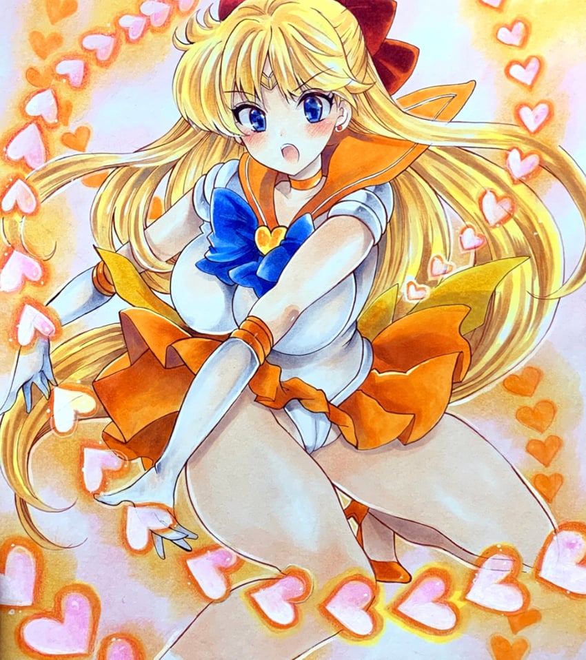aino minako and sailor venus (bishoujo senshi sailor moon) drawn by twobee