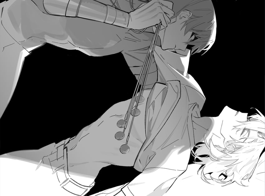 kaiba seto and jonouchi katsuya (yu-gi-oh! and 1 more) drawn by inkerpape