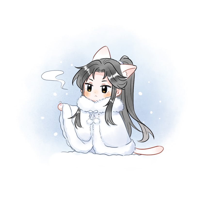 chu wanning (erha he ta de bai mao shizun) drawn by chizuko_(4144768)
